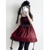 ジャンパースカート　十字架　ゴスロリ　プリントボウレース　ロリータ　JSKドレス　ゴシック