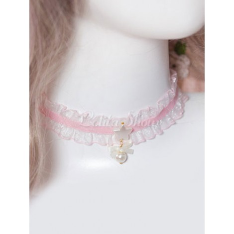 ロリィタネックレス　ネックレース　カジュアル　チュール　スウィート