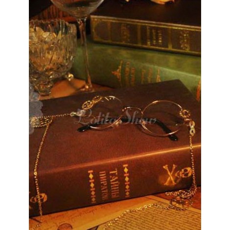 アクセサリー　ロリータ　樹脂　ライトゴールド　スチームパンク　チェーン