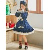 クラシックロリータOPドレスレースボウフリル幼児ロリータワンピースドレス