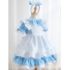 子供のためのロリータドレスメイドロリータ服装レースフリル弓ロリータワンピースドレス