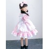 子供のためのロリータドレスメイドロリータ服装レースフリル弓ロリータワンピースドレス