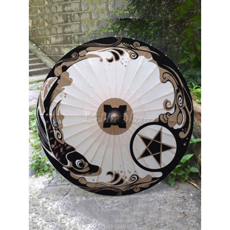 ロリィタ傘　プリント付き　和風　お茶会　プリント柄