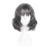 原宿ロリータウィッグウィズピーフリンジフェザーカールディープグレイロリータウィッグ