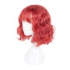原宿ロリータウィッグブラントフリンジスパイラルカールレッドショートロリータウィッグ
