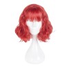 原宿ロリータウィッグブラントフリンジスパイラルカールレッドショートロリータウィッグ