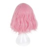 原宿ロリータウィッグブラントフリンジナチュラルウェーブピンクロリータウィッグ
