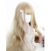 ロリータかつら　ウィッグ　ライトゴールド　耐熱ファイバー　お茶会　ロココ調