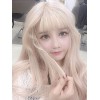 ロリータかつら　エクステンション　ライトゴールド　耐熱ファイバー　カジュアル　スウィート　ウィッグ