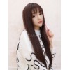 ロリータかつら　ウィッグ　ダークブラウン　耐熱ファイバー　スウィート　ウィッグ