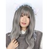 ロリータかつら　ウィッグ　グレイ　耐熱ファイバー　新作　スウィート　ウィッグ