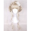 ロリータかつら　ライトブラウン　耐熱ファイバー　カジュアル　原宿系　ウィッグ