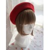 スウィートロリータハットウールレッドロリータベレー