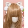 スウィートロリータヘアクラスプポンポンキャットイヤーロリータヘアアクセサリー