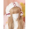 スウィートロリータヘアアクセサリーイチゴハートボウ毛毛ロリータヘアクリップ