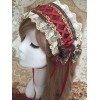クラシックロリータヘッドバンド花レーストリムボウシフォンロリータヘッドドレス