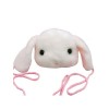 ロリィタバッグ　ホワイト　スウィート　アクセサリー　プラシ天　ウサギ柄