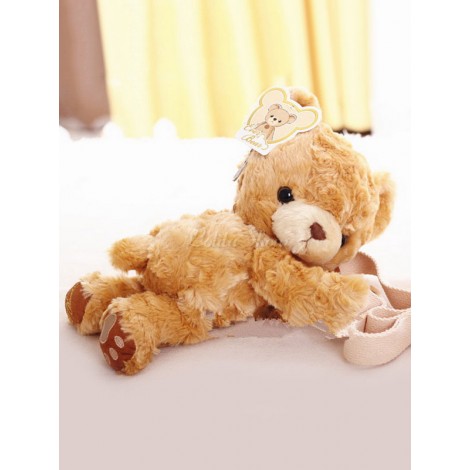 ロリィタバッグ　ブラウン　スウィート　フランネル　アクセサリー　動物柄