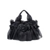 ロリータバッグ　ハンドバッグ　ブラック　ゴシック　シンセティック（合成素材）　カジュアル　レース　レース