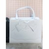 ロリータバッグ，全３色　リボン　ハンドバッグ　ポリウレタン／PU　カジュアル
