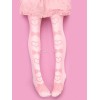 ロリィタ靴下　ピンク　ソックス　ベルベット　カジュアル　スウィート