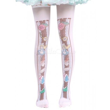 ロリィタ靴下　ライトピンク　スウィート　シフォン　ソックス