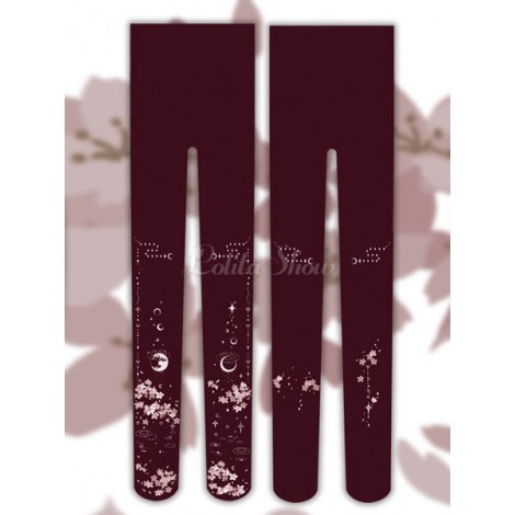 ロリィタ靴下　花柄　スウィート　コットン　カジュアル　パンティストッキング＆タイツ