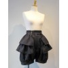 ゴシックロリータブルマーブラックレースアップハーレムロリータショーツ