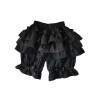 クラシックロリータショーツフリルレースボウブラックコットンロリータボトム