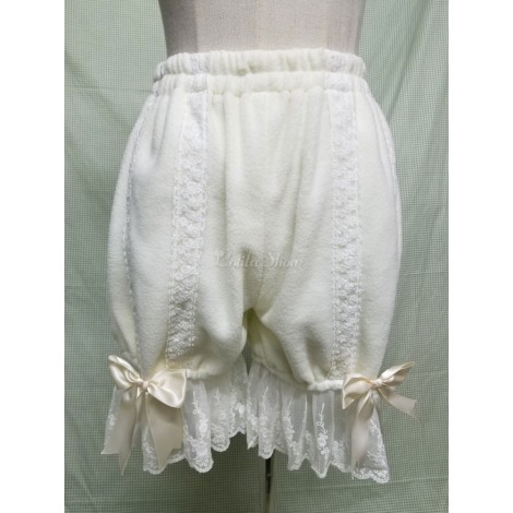 ロリィタパンツ　ホワイト　無地　クラシック＆トラディション　ポリエステル