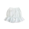 ロリィタパンツ　ホワイト　レース　カジュアル　スウィート　コットン　無地