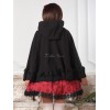 ゴスロリ　ロリータケープ　ロリィタポンチョ　ブラック　ゴシック　クラシック　クラシカル　クラロリ　お茶会　秋冬