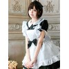 メイドロリータ服レースフリル弓ロリータワンピースドレスエプロン