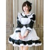 メイドロリータ服レースフリル弓ロリータワンピースドレスエプロン