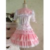 ロリィタ服　セット　コットン　半袖　セーラー風　外出　スカート&シャツ
