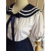 ロリータ服　セット　スカート＆トップス　ネイビーブルー　スィート