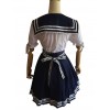 ロリータ服　セット　スカート＆トップス　ネイビーブルー　スィート