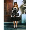 ロリータセパレート，ブラック　ロングスリーブ　スィート　コットン　リボン