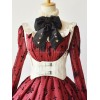 Steampunk LolitaコルセットメタルバックルPU Lolita Bustier