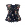 オーバーバストコルセット，ブラック　セクシー　デニム　レディースビスチェ