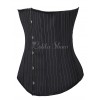 アンダーバストコルセット　ブラック　レースアップ　コットン　コスプレ