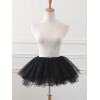 チュールロリータペチコートCrinolineチュチュスカート黒ロリータアンダースカート