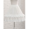 シフォンロリータペチコートラックフリルホワイトロリータアンダースカート