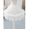 シフォンロリータペチコートラックフリルホワイトロリータアンダースカート