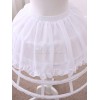 シフォンロリータペチコートフリル4層クリノリンホワイトロリータアンダースカート