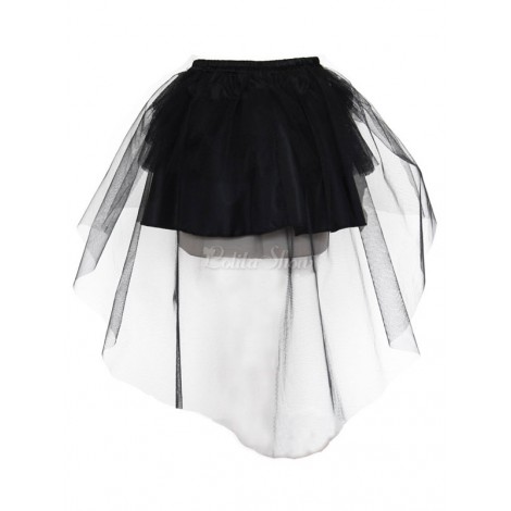 ロリィタペチコート　無地　チュール　ゴシック　プリーツ