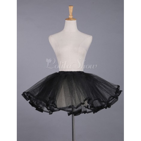ロリィタパニエ　ブラック　スウィート　かわいい　カジュアル　ポリエステル　新作