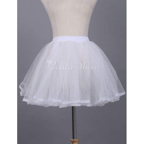 ロリィタパニエ　ホワイト　ポリエステル　可愛い　スウィート　カジュアル