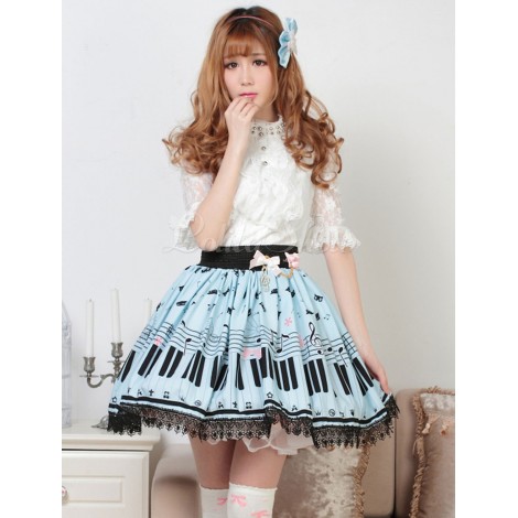 甘いロリータスカート　2020　ピアノの鍵上の猫SK　ロリータスカート　アイドル衣装