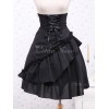 ゴスロリ　ロリィタスカート　ハイウェスト　ショートスカート　クラシック　パンク　ゴシック　ブラック　クラシカル　クラロリ　お茶会　イベント